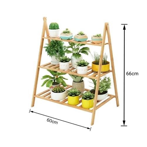 dimensions de l'Etagere Balcon pour Plantes (Bambou)