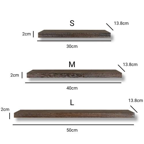 dimensions de l'etagere pour pot de fleur en bois foncé