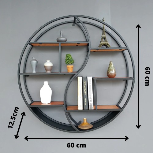 dimensions d'une étagère murale ronde pour plante