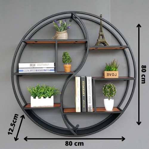 dimensions d'une étagère murale ronde pour plante