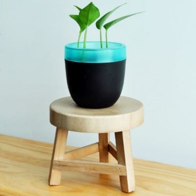 Petit Tabouret En Bois Pour Plantes D'Intérieur - Support Pour Pot De Fleurs - Décoration Jardinage - 2