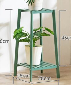 dimensions du tabouret pour plantes vertes en bois vert
