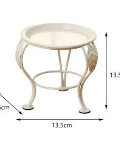 les dimensions d'un repose plante intérieur blanc