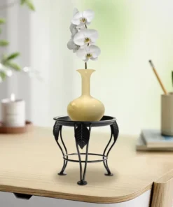 repose pot plante pratique noire