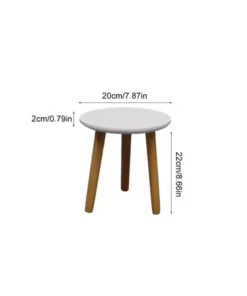 Petit Tabouret en Bois Blanc dimensions