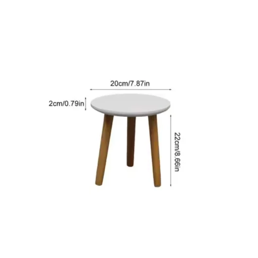 Petit Tabouret en Bois Blanc dimensions