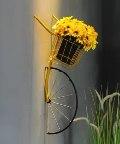 Porte Plante Vélo jaune