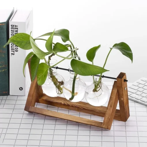 Support Plante Scandinave en Bois