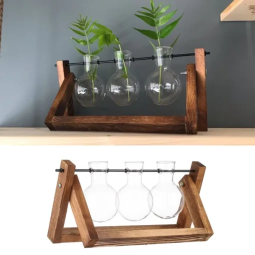 Support Plante Scandinave en Bois – Image 3