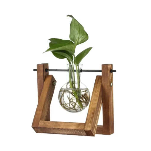 Support pour Plantes d'Intérieur en Bois – Image 2