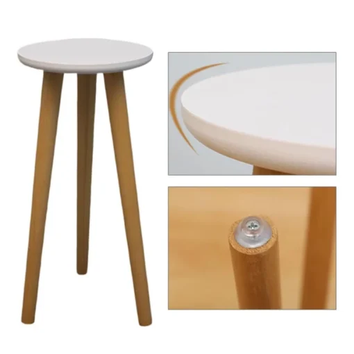 Tabouret pour Fleur blanc