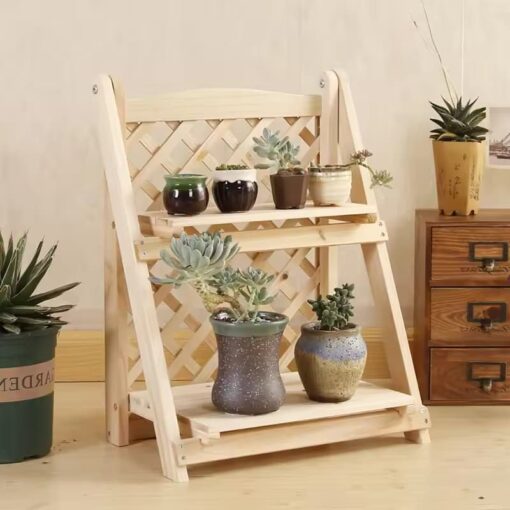 Etagere a Fleurs en Bois