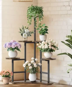 Etagere d Angle Métal pour Plantes