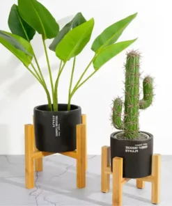 Support Pot Plante en bois