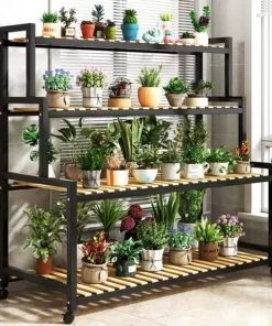 Support à Roulettes pour Plantes Extérieur
