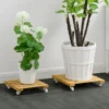 Support de Pot de Fleurs à Roulettes