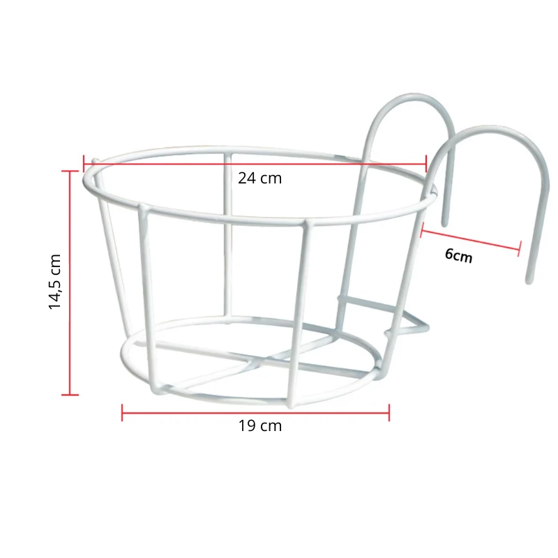 Support Plante Extérieur Balcon 24 cm