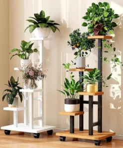 Étagere Balcon Plantes en bois et métal