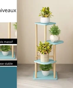 Presentoir Plantes Bleu