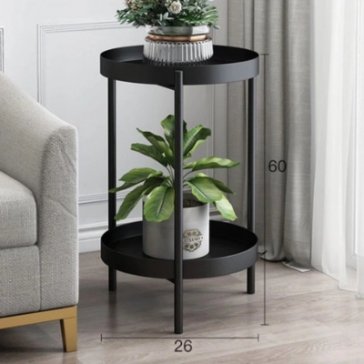 table pour plante verte noire