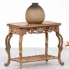 Support Pot de Fleur pour Balcon en Bois
