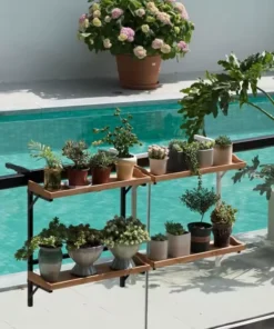 Support de Jardiniere Fleurs et Plantes de Balcon
