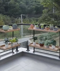 Support de Jardiniere de Balcon en métal