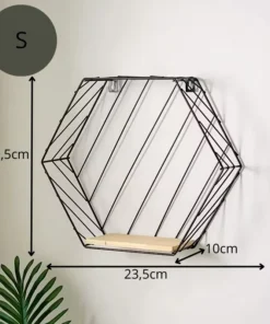 Étagère Fer Forgé et Bois dimensions S