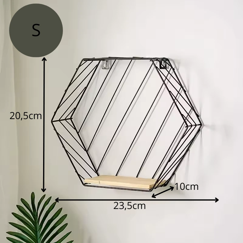 Étagère Fer Forgé et Bois dimensions S