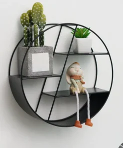 Support Pot de Fleurs Mural Rond