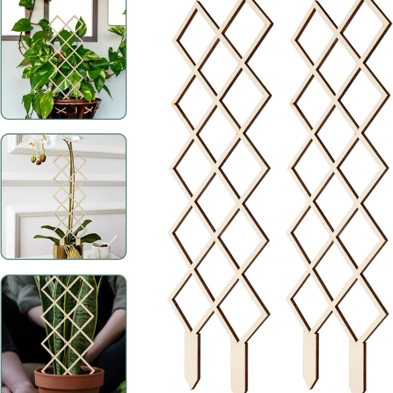 Treillis Bois pour Plante Grimpante géométrique