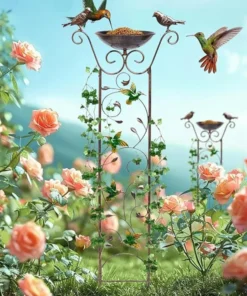 Treillis Fer Forgé pour Plantes Grimpantes oiseau