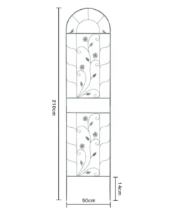 Treillis Métallique pour Plantes Grimpantes Vert