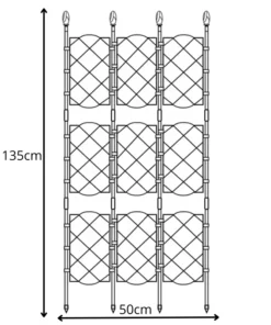Treillis Métallique Plantes Grimpantes135cm