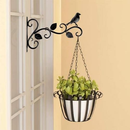 Support pour plantes mural d'intérieur pour plante retombante